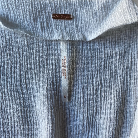 Free People White Boho Blouse - Picture 2 of 2